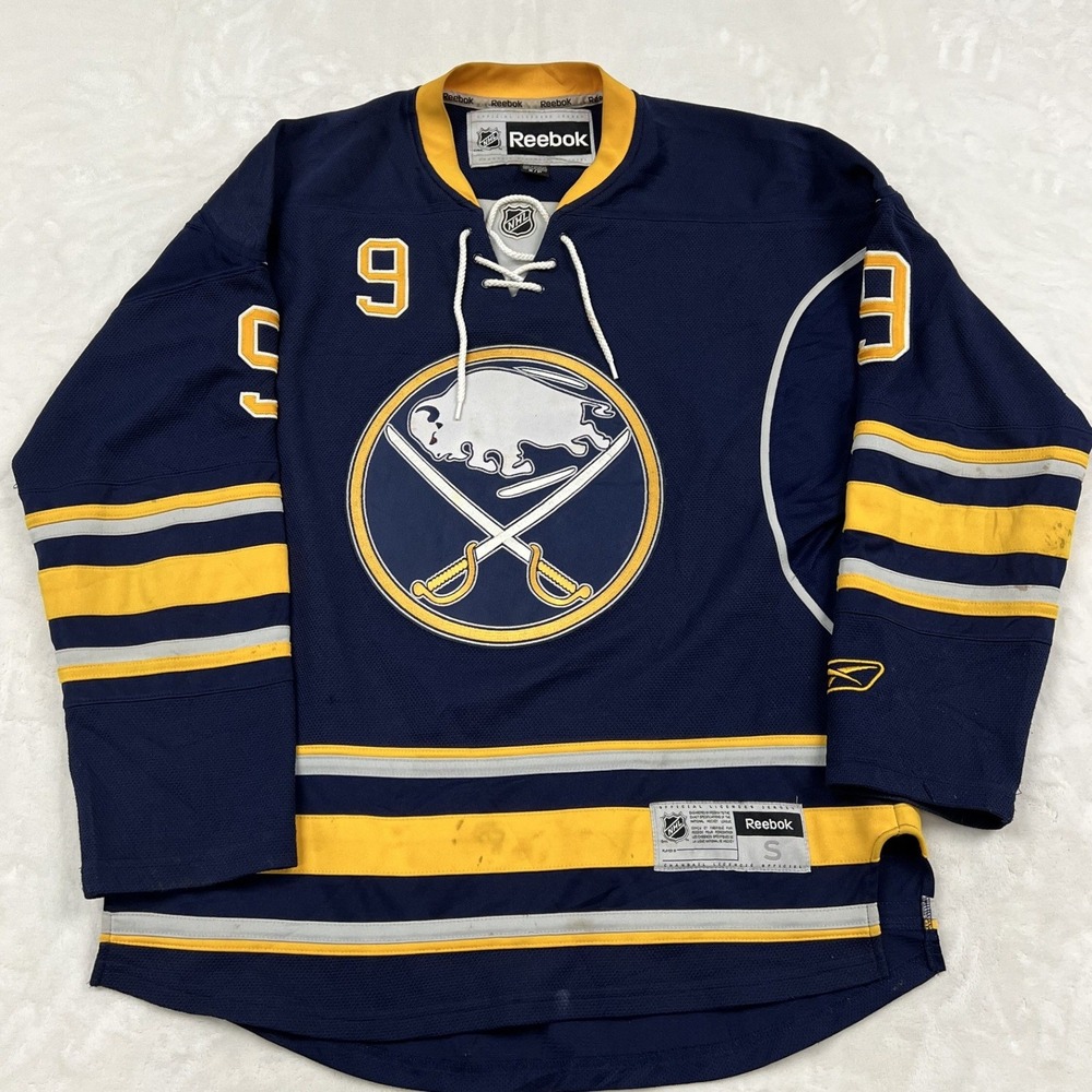 Reebok Buffalo Sabres Hockey Jersey Mens Small Blue Derek Roy 9 NHL 7185A